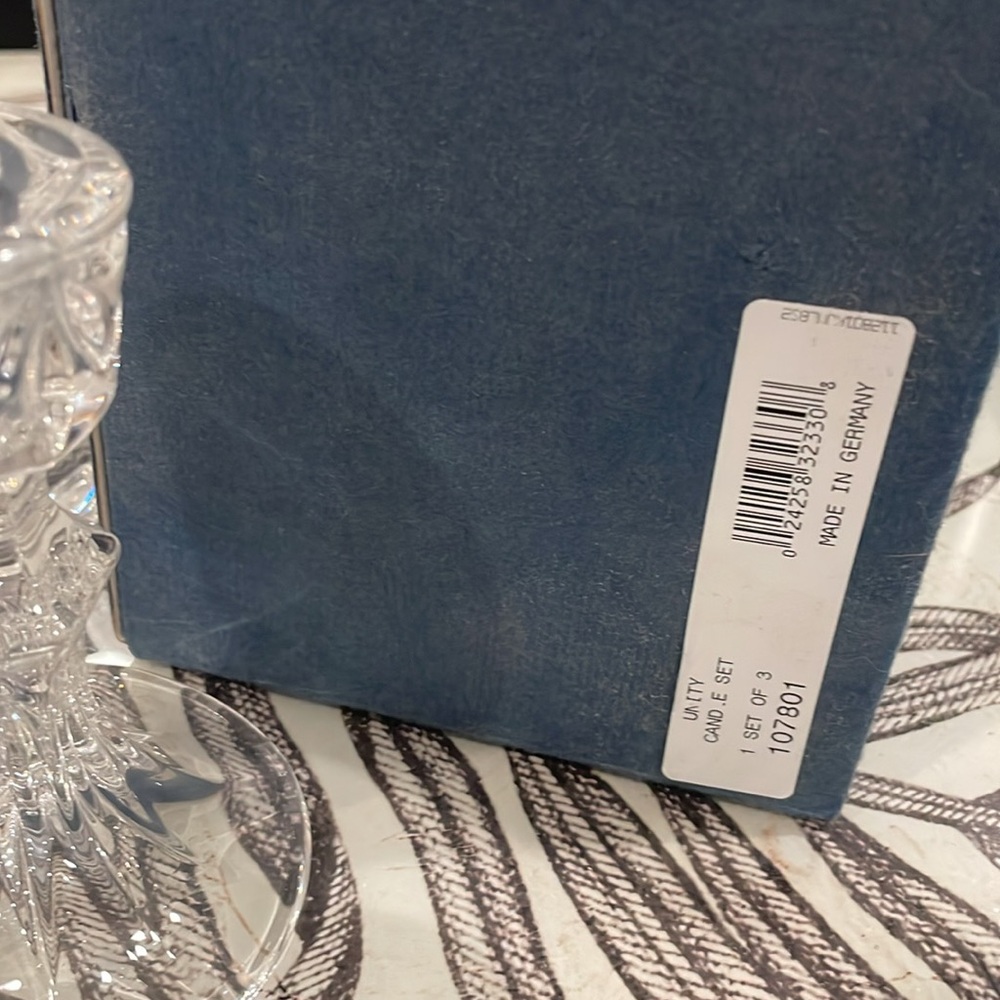 Marquis Waterford 3 piece Unity Candle Set - Picture 5 of 7